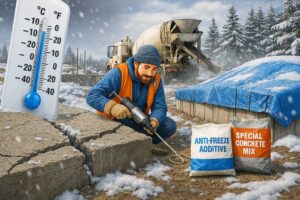 How cold affects concrete and how to protect it effectively 01